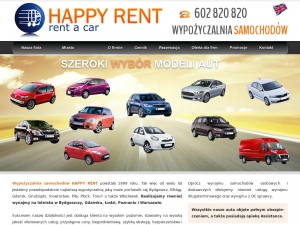 Wypożyczalnia samochodów Happy Rent działa w Gdańsku